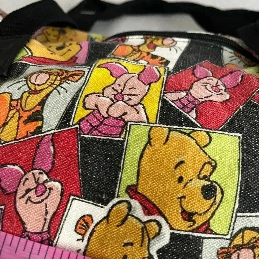 Vintage Winnie  The Pooh Cotton Duffle bag- No Shoulder Strap - Picture 3 of 13